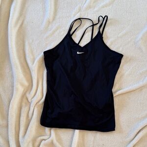 Nike Women's Black Camisole with Strappy Design